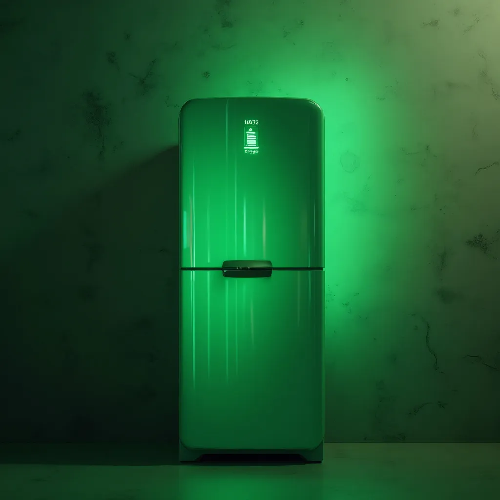 Etiqueta eficiencia energética frigorífico verde
